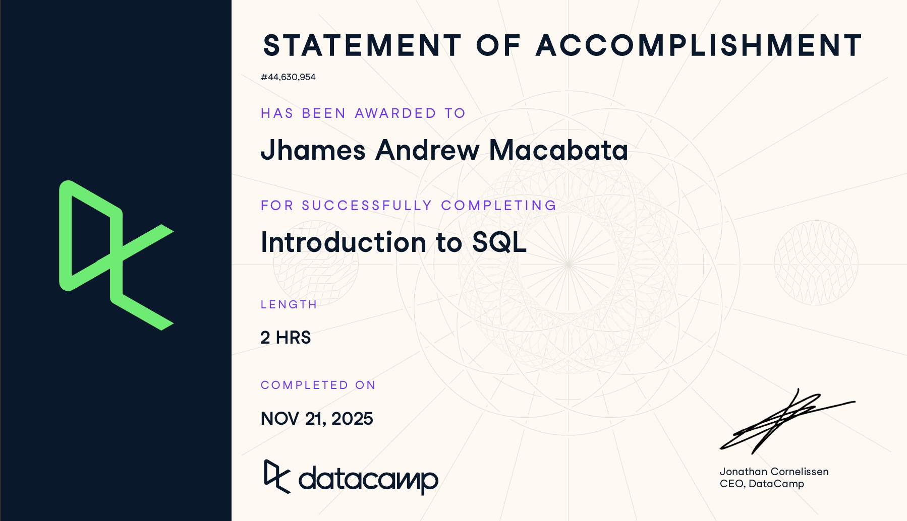 Introduction to SQL